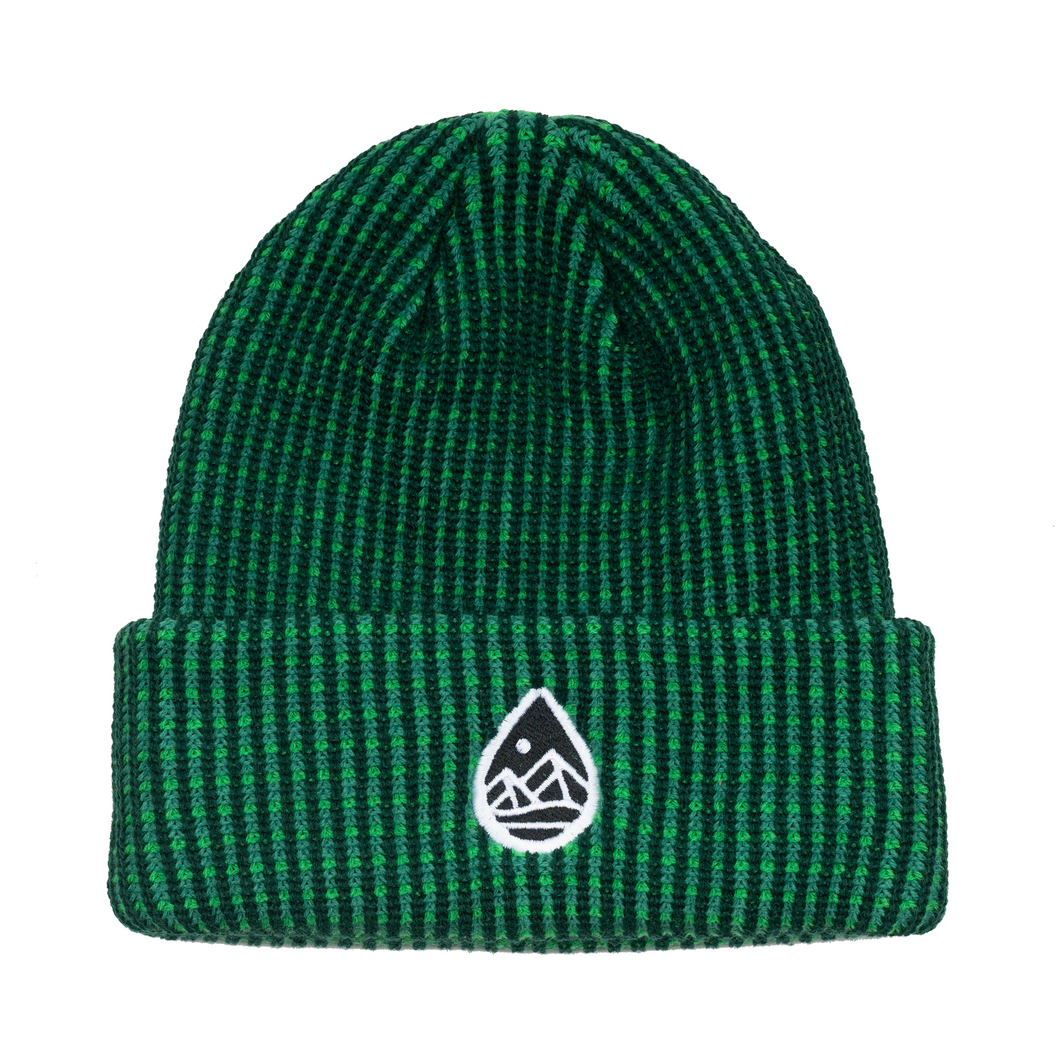 Cuffed Green Beanie